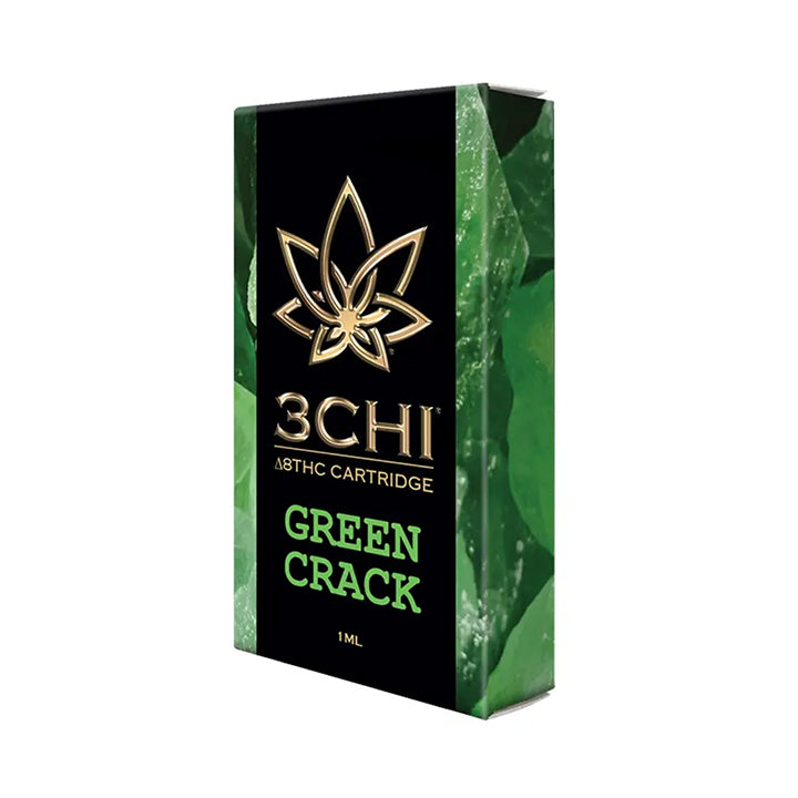 3Chi | Delta 8 THC Vape Cartridge – Green Crack (Sativa) – Pure CBD