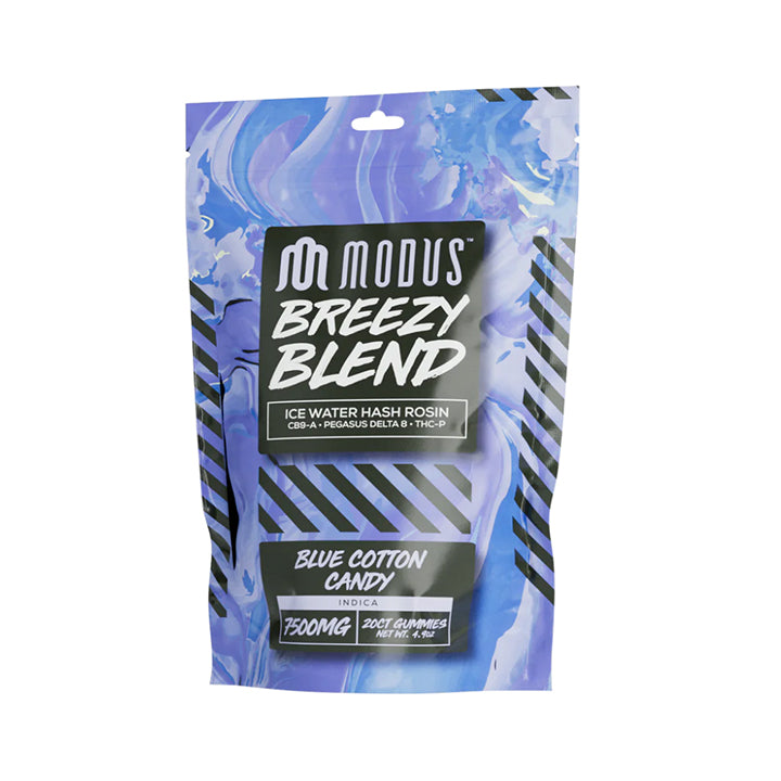 Modus | Breezy Blend | 7500mg Gummies Delta 8 THC 20ct - Blue