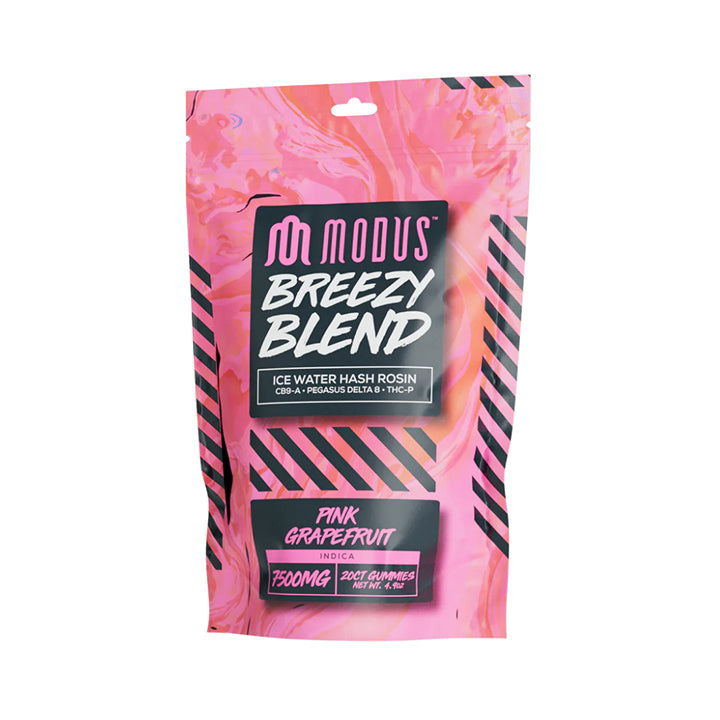 Modus | Breezy Blend | 7500mg Gummies Delta 8 THC 20ct - Pink