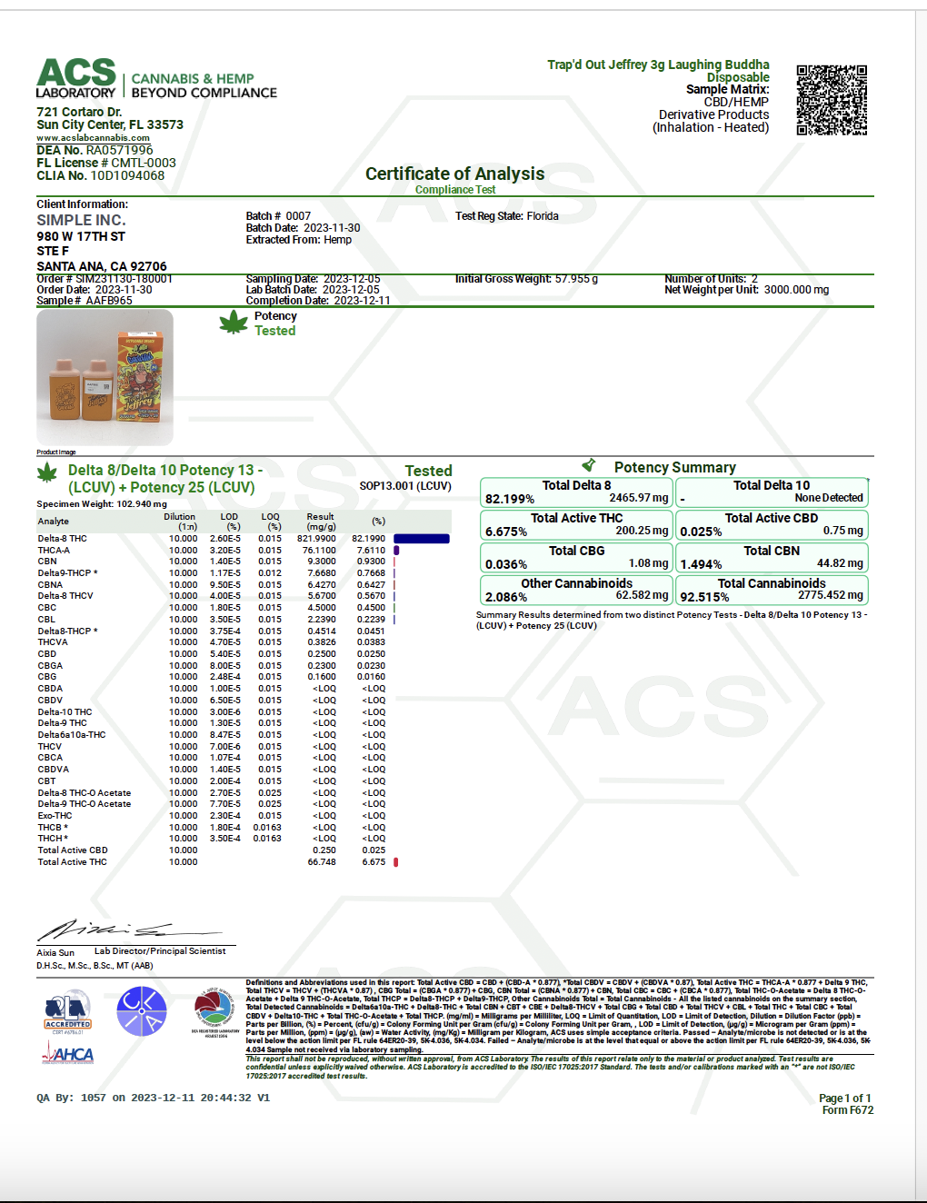 HiXotic | Trap'd Out Disposable Vape 3g - Laughing Buddha (Sativa
