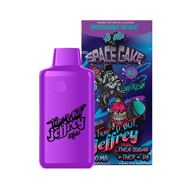 HiXotic | Trap'd Out Disposable Vape 3g - Space Cake (Hybrid) Pure CBD HiXotic | Trap'd Out Disposable Vape 3g - Space Cake (Hybrid) Pure CBD