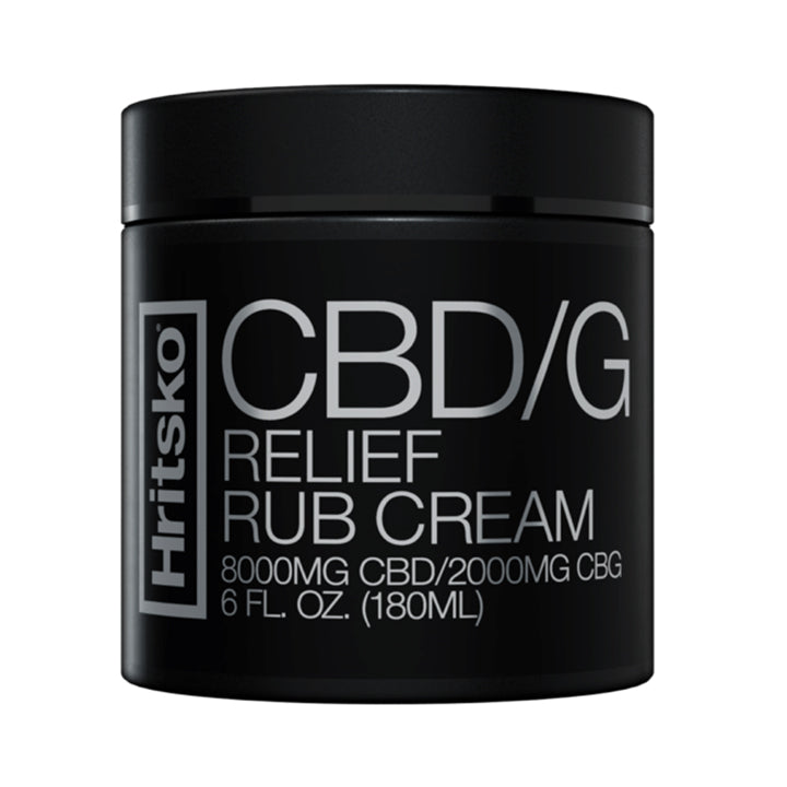 Hritsko | CBD+CBG Relief Rub 10,000mg - Menthol - 6 fl oz – Pure CBD