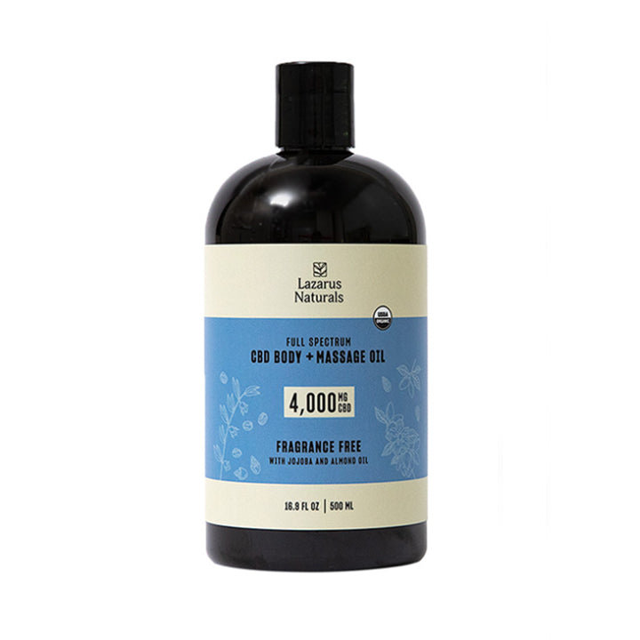 Lazarus Naturals | Full Spectrum CBD Body + Massage Oil 4000mg