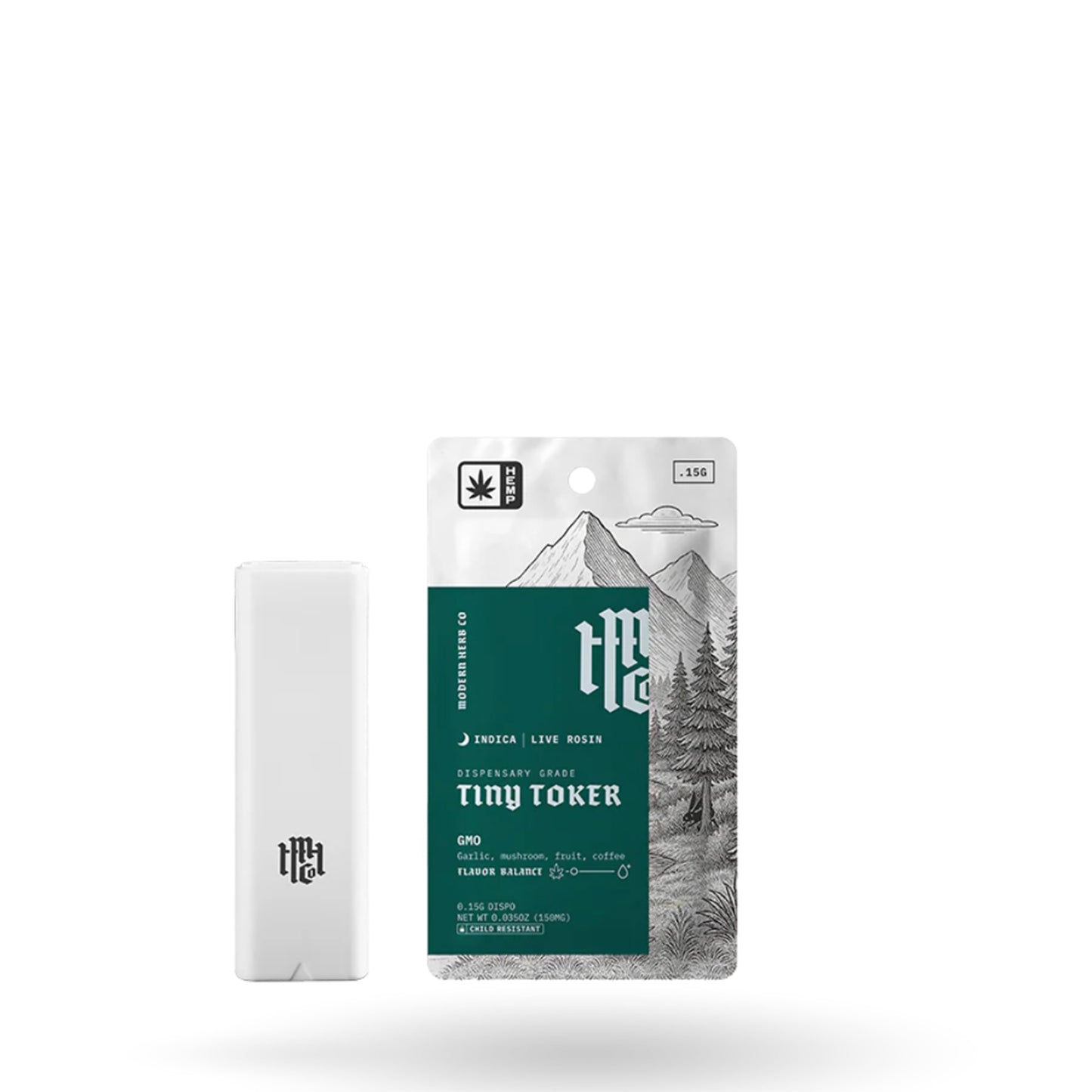 Modern Herb Co. | Delta 9 THC Tiny Toker Live Rosin Disposable Vape - Pure CBD Modern Herb Co. | Delta 9 THC Tiny Toker Live Rosin Disposable Vape - Pure CBD